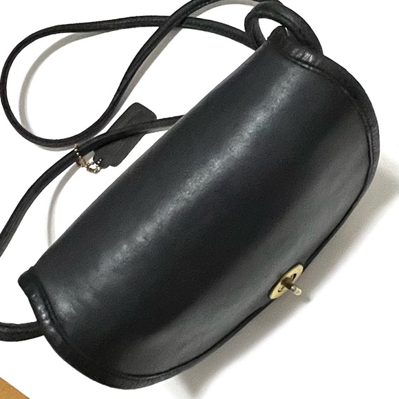 COACH 9825 Vintage Blue-Black Mini Bag Crossbody - 1980’s EUC - Picture 7 of 15